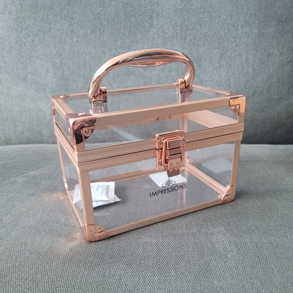 NEW Impressions Vanity Makeup Train Travel Case - Picture 7 of 10